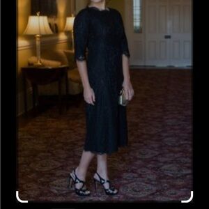 Dainty Jewells Elegant Black Lace Dress size XXL